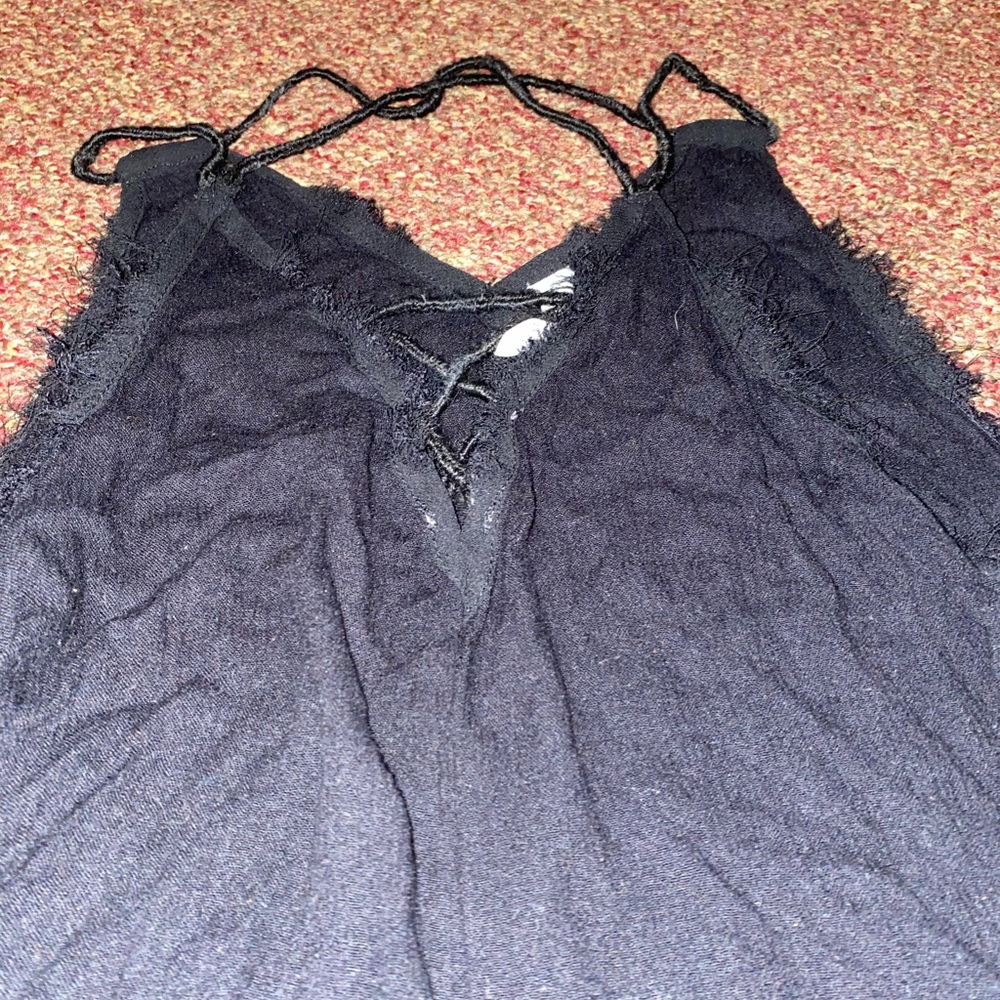 Lace detailed tank